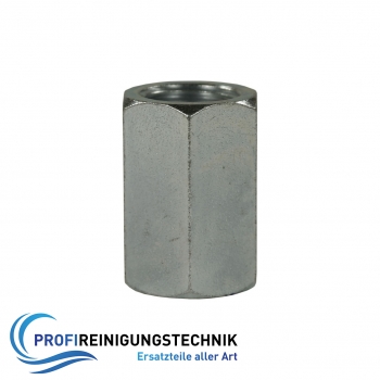 Muffe aus Stahl verzinkt/ Sechskant / IG : IG - 1/4" : 1/4"